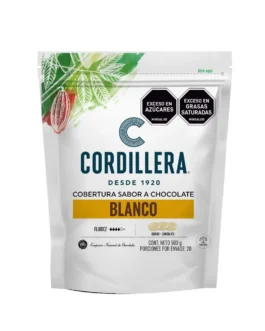 Cobertura sabor a Chocolate Blanco Cordillera 500 Gramos